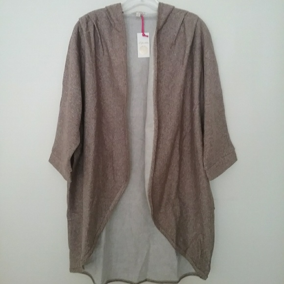 🔥CLOSET CLEAROUT!🔥FRENCH TERRY HOODED CARDIGAN - Picture 3 of 6